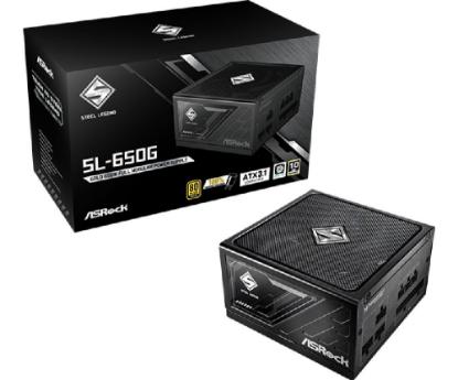 Napajalnik 650W, ASROCK Steel Legend SL-650G, 135mm vent., 80+ Gold, modularno