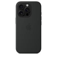 Ovitek APPLE Silicone Case, za iPhone 16 Pro, MagSafe, črni