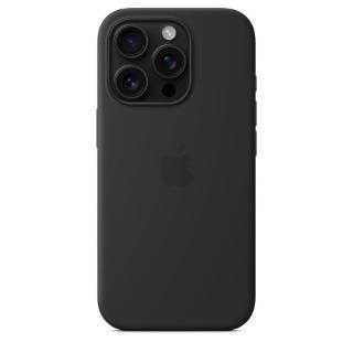 Ovitek APPLE Silicone Case, za iPhone 16 Pro, MagSafe, črni