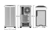 Ohišje BE QUIET Pure Base 500DX, ATX, s prozorom, belo, brez napajalnika