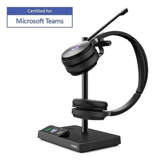 Slušalke YEALINK WH62 Dual, DECT, USB, črne