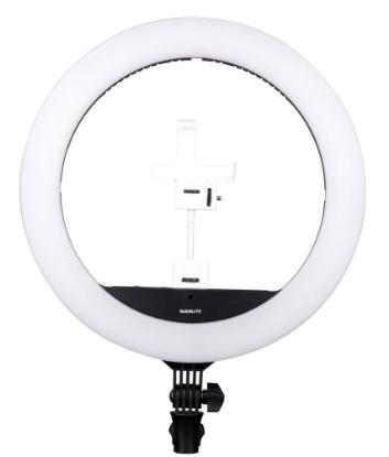 Svjetlosni prsten NANLITE Halo 16C, RGB, torbica, promjer 40cm, crni