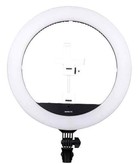 Svjetlosni prsten NANLITE Halo 16C, RGB, torbica, promjer 40cm, crni