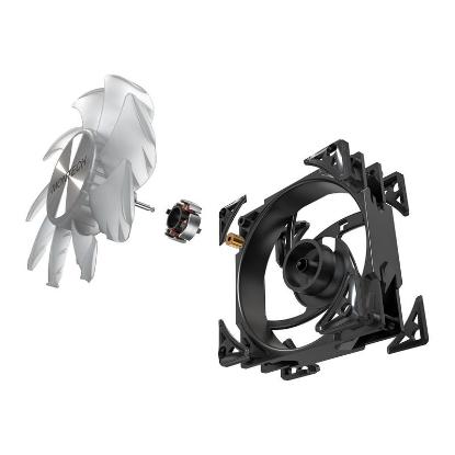 Ventilator MONTECH Metal Pro 12 ARGB, PWM, 120mm, 2200 okr/min, RGB,  črni