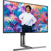Premium monitor 27" AOC U27U3CV, 4K UHD, IPS, 60Hz, 4ms, 350cd/m2, pivot, zvočnici, črni