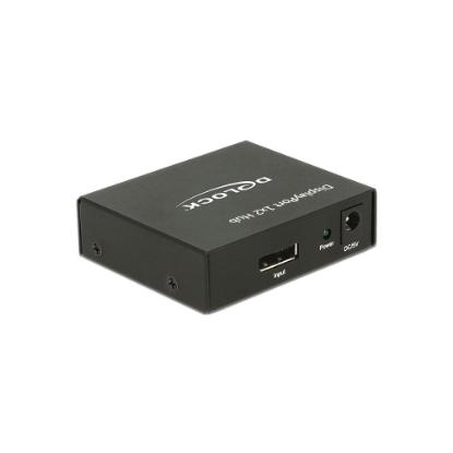 razdelnik DELOCK, DisplayPort 1.2 (Ž) na 2x DisplayPort (Ž), 4K