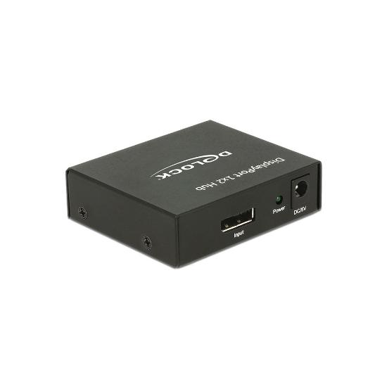 razdelnik DELOCK, DisplayPort 1.2 (Ž) na 2x DisplayPort (Ž), 4K