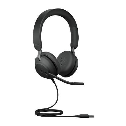 slušalke JABRA Evolve2 40 SE MS, on-ear, Stereo, USB-A, črne