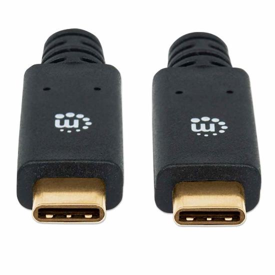 Kabel MANHATTAN, USB 3.2 Gen1, USB-C (M) na USB-C (M), PD 60W, 1.2 DP Alt Mode, 2.0m