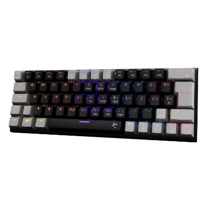 Tipkovnica WHITE SHARK GK-002112V2 Wakizashi-2, RGB, crveni switch, mehanička, UK/HR, črno-siva