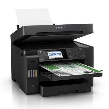Multifunkcijski tiskalnik EPSON EcoTank L5150, tiskalnik/skener/kopirni stroj/faks, 4800 dpi, USB, LAN, Wi-Fi, črn