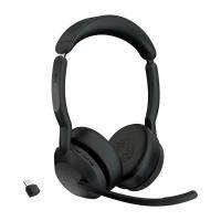 slušalke JABRA Evolve2 55 UC, Link380c, on-ear, Stereo, USB, BT, črne