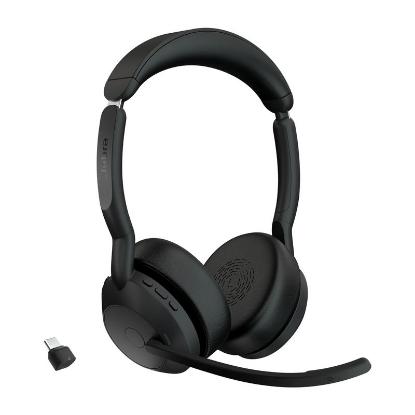 slušalke JABRA Evolve2 55 UC, Link380c, on-ear, Stereo, USB, BT, črne