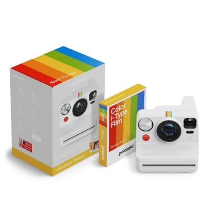 POLAROID instant fotoaparat Originals Now+, Gen.3, beli + Color film za I-Type