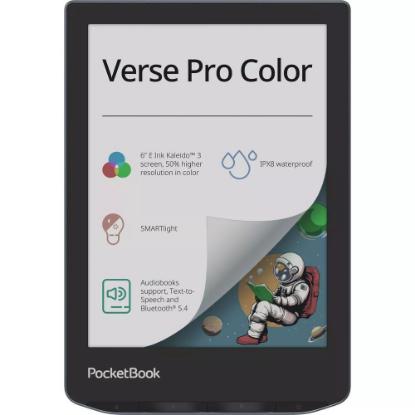 E-bralnik POCKETBOOK Verse Pro Color, 6" Touch, 16GB, WiFi, Bluetooth, plavo-črni