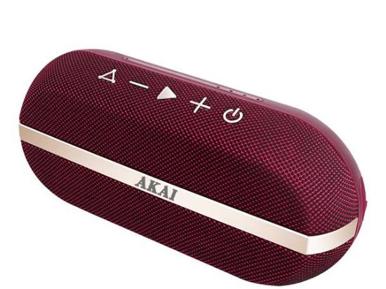 Prijenosni Bluetooth zvučnik AKAI ABTSW-30R, 20W, BT, vodootporan IPX 7, baterija, crveni