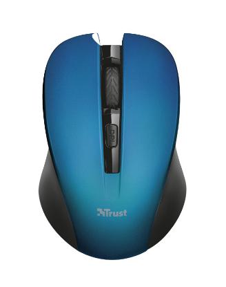 Miška Trust Mydo optična silent 1800dpi, USB, modra