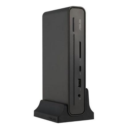 Docking postaja ASUS DC300, USB-C na USB-A, USB-C, DP, HDMI, LAN, črne barve