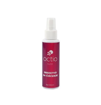 Čistilno sredstvo OCTIO S20, za čiščenje zaslonov, 100 ml, puhač zraka, rokavica, krpica, čopič.