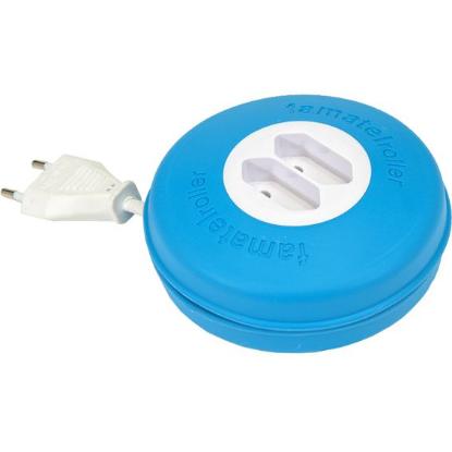 Kabel naponski FAMATEL, 2 euro vtičnice, dužina 3m, roller