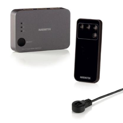 razdelnik MARMITEK Connect 310 UHD 2.0, 3x HDMI in, 1x HDMI out, daljinski, sivi