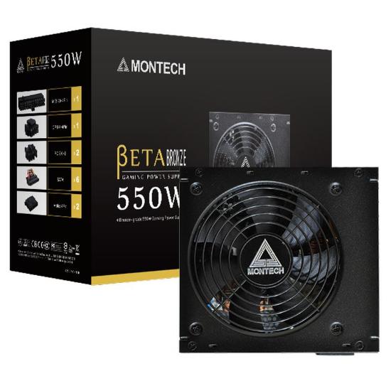 Napajalnik 550W, MONTECH Beta 550, ATX, 120mm vent. 80+ Bronze