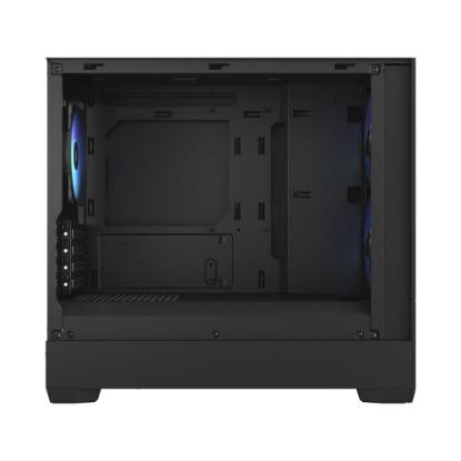 Ohišje FRACTAL DESIGN Pop Mini Air RGB TG Clear, mATX, črno, bez napajalnika