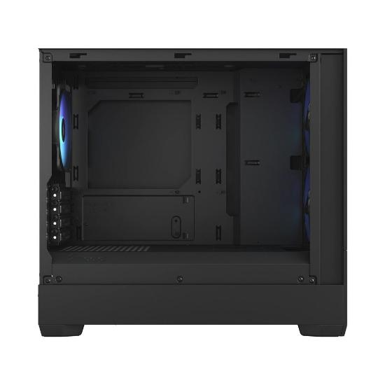 Ohišje FRACTAL DESIGN Pop Mini Air RGB TG Clear, mATX, črno, bez napajalnika
