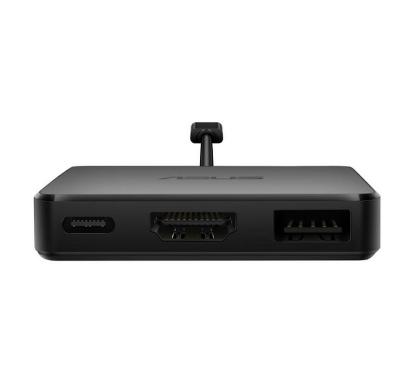 Docking postaja ASUS DC100, USB-C na USB-A, USB-C, HDMI 4K, 100W PD, črne barve