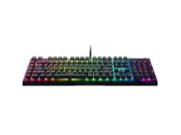 Tipkovnica RAZER BlackWidow V4 X, mehanska, Green switch, RGB, HR/US postavitev, črna, USB
