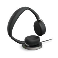 slušalke JABRA Evolve2 65 Flex MS, WLC bežično punjenje, Link380c, on-ear, Stereo, USB, BT, črne