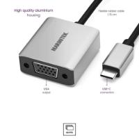 Adapter MARMITEK, USB-C(M) na VGA(Ž), srebrni