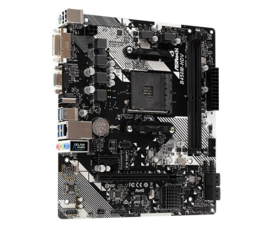 Matična plošča ASROCK B450M-HDV R4.0, AMD B450, mATX, s. AM4