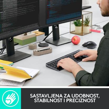 Tipkovnica LOGITECH MX Keys mini, brezžična, BT, srebrna