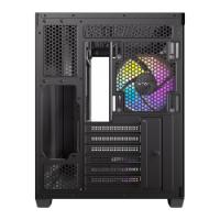 Ohišje ANTEC CX800 Wood ARGB, MIDI, ATX, z oknom, črno, brez napajanja