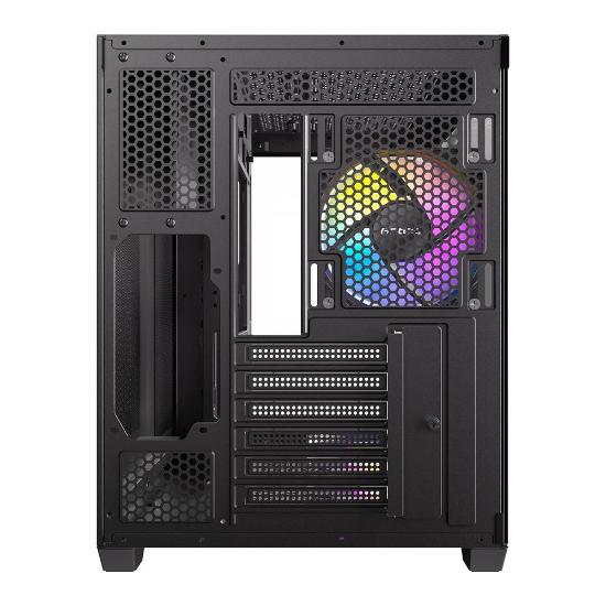 Ohišje ANTEC CX800 Wood ARGB, MIDI, ATX, z oknom, črno, brez napajanja