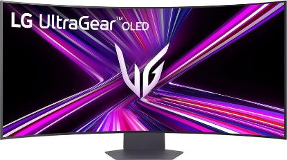 Gaming monitor 44.5" LG 45GX950A-B, 5K 21:9, OLED, 330Hz, 1ms, 1300cd/m2, G-Sync, FreeSync, zakrivljeni, zvučnici, crni