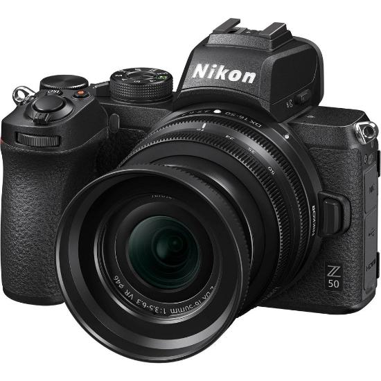 Digitalni fotoaparat NIKON Z50 + 16-50VR + 50-250 VR, 20,9 MP, DX CMOS senzor, 4K Ultra HD, crni