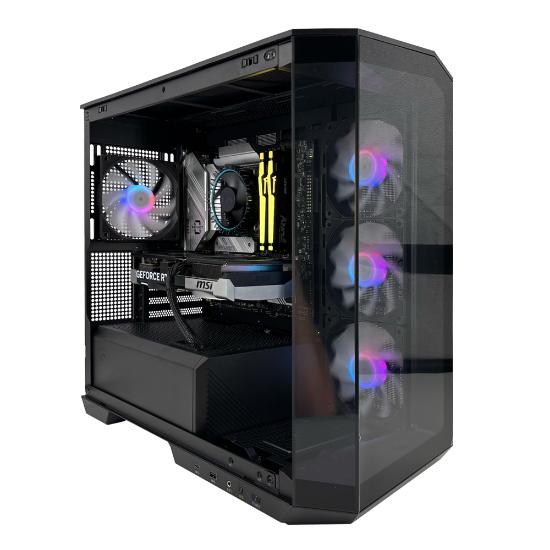 Računalo LINKS Gaming PBM Project Zero / Core i5 14400F, 16GB DDR5, 1TB SSD NVMe, nVidia GeForce RTX 5070 12GB, WiFi, bez OS, crno
