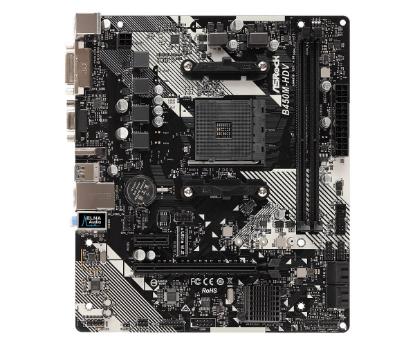 Matična plošča ASROCK B450M-HDV R4.0, AMD B450, mATX, s. AM4