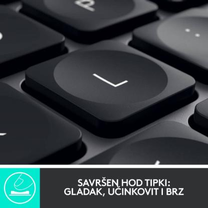 Tipkovnica LOGITECH MX Keys mini, brezžična, BT, srebrna