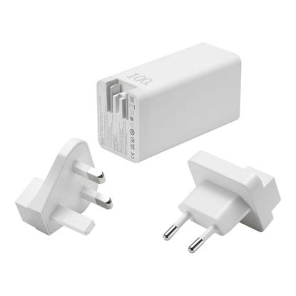 Kućni punjač ASUS AC100-02 GaN, 100W, 2xUSB-C, USB-A, US/EU/UK, bijeli