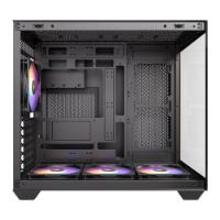 Ohišje ANTEC CX800 Wood ARGB, MIDI, ATX, z oknom, črno, brez napajanja