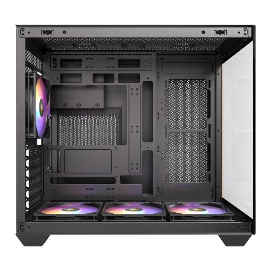 Ohišje ANTEC CX800 Wood ARGB, MIDI, ATX, z oknom, črno, brez napajanja