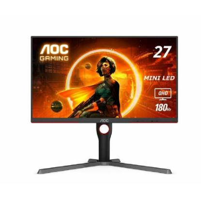 Gaming monitor 27" AOC Q27G3XMN, QHD VA Mini-LED, 180Hz, 1ms, 700cd/m2, 4000:1, crni
