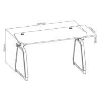 Gaming stol WHITE SHARK Medusa, crni