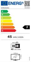 Gaming monitor 44.5" LG 45GX950A-B, 5K 21:9, OLED, 330Hz, 1ms, 1300cd/m2, G-Sync, FreeSync, zakrivljeni, zvučnici, crni