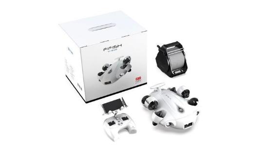 Podvodni dron QYSEA Fifish V-EVO R-SD, 4K kamera, SD utor, 360° kretanja, bijeli