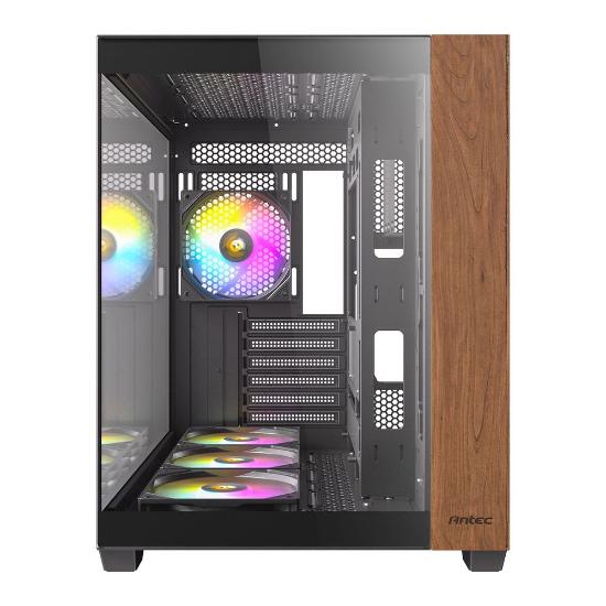 Ohišje ANTEC CX800 Wood ARGB, MIDI, ATX, z oknom, črno, brez napajanja