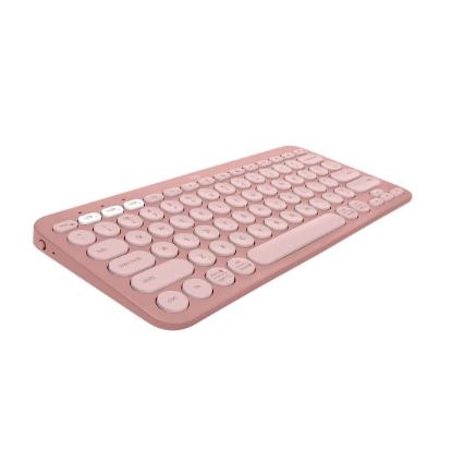 Tipkovnica LOGITECH Pebble Keys 2 K380S, BT, kompaktna, roza